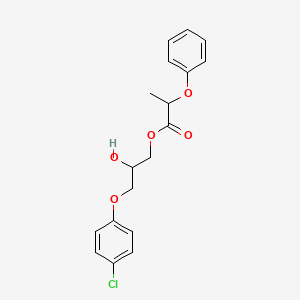 3-(4-Chlorophenoxy)-2-hydroxypropyl 2-phenoxypropanoate