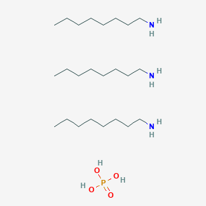 molecular formula C24H60N3O4P B14668034 Octan-1-amine;phosphoric acid CAS No. 51040-17-6