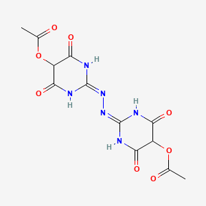 molecular formula C12H12N6O8 B14668038 Acetyldialuric acid azine CAS No. 40598-49-0