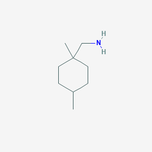 molecular formula C9H19N B1466804 (1,4-Dimethylcyclohexyl)methanamine CAS No. 1511900-85-8