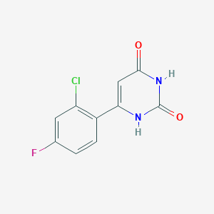 6-(2-chloro-4-fluorophenyl)pyrimidine-2,4(1H,3H)-dione