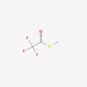 molecular formula C3H3F3OS B14668064 S-methyl 2,2,2-trifluoroethanethioate CAS No. 41879-94-1