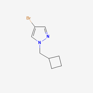 molecular formula C8H11BrN2 B1466808 4-bromo-1-(cyclobutylmethyl)-1H-pyrazole CAS No. 1216096-92-2