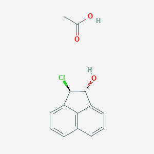 molecular formula C14H13ClO3 B14668081 acetic acid;(1R,2R)-2-chloro-1,2-dihydroacenaphthylen-1-ol CAS No. 50499-75-7