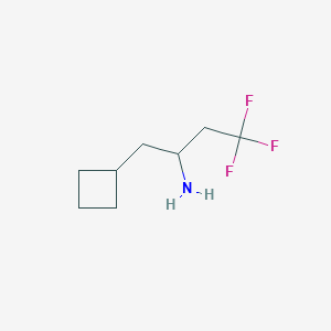 molecular formula C8H14F3N B1466809 1-Cyclobutyl-4,4,4-trifluorobutan-2-amine CAS No. 1495011-51-2