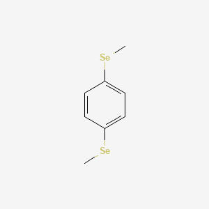 molecular formula C8H10Se2 B14668096 Benzene, 1,4-bis(methylseleno)- CAS No. 40400-26-8