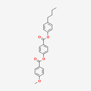 molecular formula C25H24O5 B14668100 4-[(4-Butylphenoxy)carbonyl]phenyl 4-methoxybenzoate CAS No. 38454-03-4