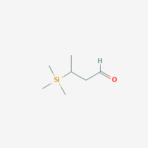 molecular formula C7H16OSi B14668113 3-(Trimethylsilyl)butanal CAS No. 37935-86-7