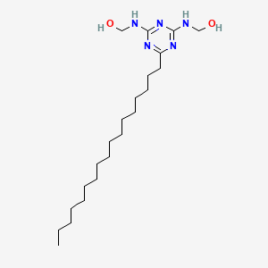 [[4-Heptadecyl-6-(hydroxymethylamino)-1,3,5-triazin-2-yl]amino]methanol