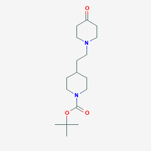 4-[2-(4-Oxopiperidin-1-yl)ethyl]piperidine-1-carboxylic acid tert-butyl ester