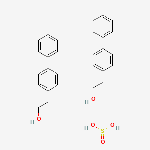 2-(4-Phenylphenyl)ethanol;sulfurous acid