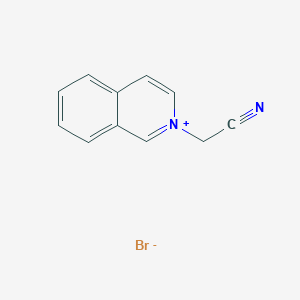 molecular formula C11H9BrN2 B14668189 Isoquinolinium, 2-(cyanomethyl)-, bromide CAS No. 39595-94-3