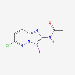 N-(6-chloro-3-iodoimidazo[1,2-b]pyridazin-2-yl)acetamide