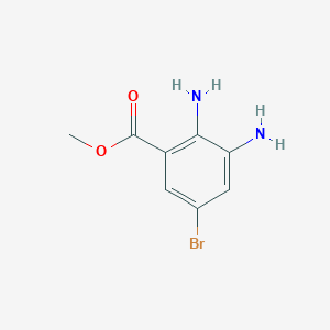 molecular formula C8H9BrN2O2 B1466823 Methyl 2,3-diamino-5-bromobenzoate CAS No. 1248541-63-0