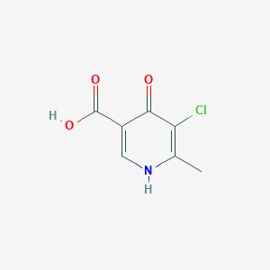 molecular formula C7H6ClNO3 B1466825 5-Chloro-4-hydroxy-6-methylpyridine-3-carboxylic acid CAS No. 1240832-75-0