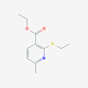 Ethyl 2-(ethylsulfanyl)-6-methylpyridine-3-carboxylate