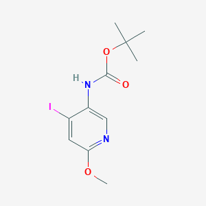 (6-Methoxy-4-iodo-pyridin-3-yl)-carbamic acid tert-butyl ester