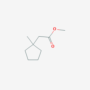 molecular formula C9H16O2 B1466828 Methyl 2-(1-methylcyclopentyl)acetate CAS No. 14352-62-6