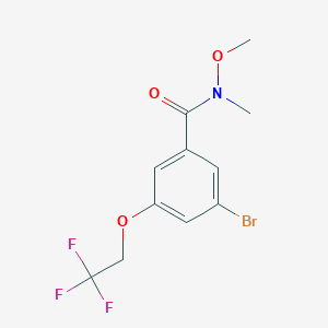 3-bromo-N-methoxy-N-methyl-5-(2,2,2-trifluoro-ethoxy)-benzamide
