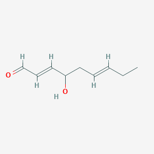 B146683 4-Hydroxynona-2,6-dienal CAS No. 129047-94-5