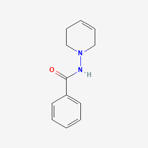 molecular formula C12H14N2O B14668304 Benzamide, N-(3,6-dihydro-1(2H)-pyridinyl)- CAS No. 35990-31-9