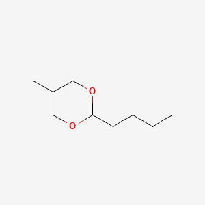 molecular formula C9H18O2 B14668339 cis-2-Butyl-5-methyl-1,3-dioxane CAS No. 41824-28-6