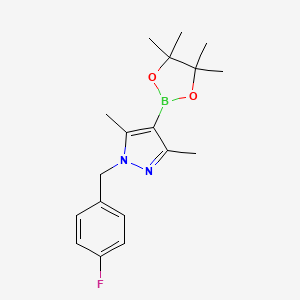 1-(4-fluorobenzyl)-3,5-dimethyl-4-(4,4,5,5-tetramethyl-1,3,2-dioxaborolan-2-yl)-1H-pyrazole