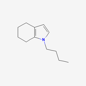 molecular formula C12H19N B14668390 1H-Indole, 1-butyl-4,5,6,7-tetrahydro- CAS No. 51265-35-1