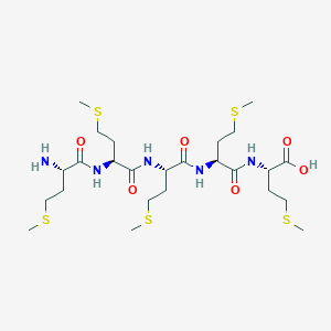 molecular formula C25H47N5O6S5 B14668413 L-Methionyl-L-methionyl-L-methionyl-L-methionyl-L-methionine CAS No. 51529-32-9