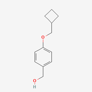molecular formula C12H16O2 B1466843 [4-(Cyclobutylmethoxy)phenyl]methanol CAS No. 1224719-91-8