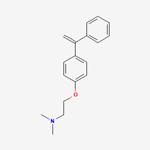 molecular formula C18H21NO B14668470 N,N-Dimethyl-2-[4-(1-phenylethenyl)phenoxy]ethan-1-amine CAS No. 51360-32-8