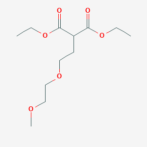 molecular formula C12H22O6 B1466852 1,3-二乙基 2-[2-(2-甲氧基乙氧基)乙基]丙二酸二酯 CAS No. 667871-49-0