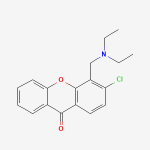 Xanthen-9-one, 3-chloro-4-(diethylamino)methyl-