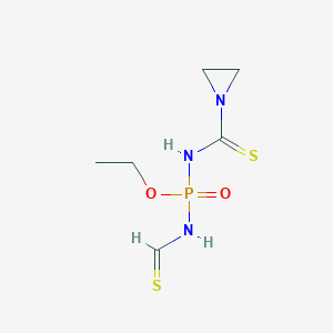 N-[ethoxy-(methanethioylamino)phosphoryl]aziridine-1-carbothioamide