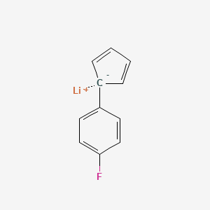 lithium;1-cyclopenta-2,4-dien-1-yl-4-fluorobenzene