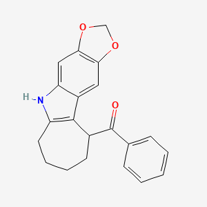 5-Benzoyl-5,6,7,8,9,10-hexahydrocyclohepta(b)-1,3-dioxolo(4,5-f)indole