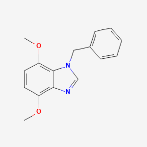 molecular formula C16H16N2O2 B14668549 1-Benzyl-4,7-dimethoxy-1H-benzimidazole CAS No. 36098-02-9