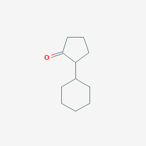 molecular formula C11H18O B14668555 2-Cyclohexylcyclopentan-1-one CAS No. 39858-70-3