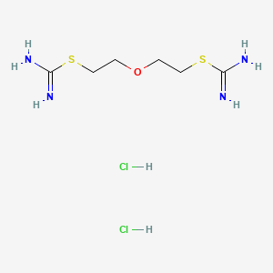 molecular formula C6H16Cl2N4OS2 B14668560 Pseudourea, 2,2'-oxydiethylenedithiodi-, dihydrochloride CAS No. 40387-50-6