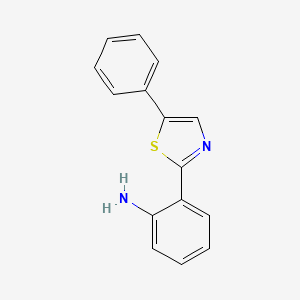 molecular formula C15H12N2S B1466857 2-(5-Phenylthiazol-2-yl)aniline CAS No. 96303-85-4