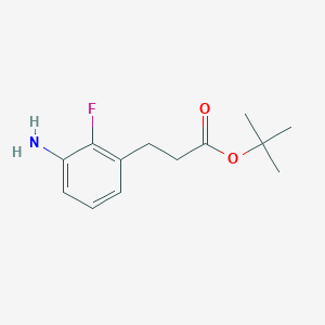 Tert-butyl 3-(3-amino-2-fluorophenyl)propanoate