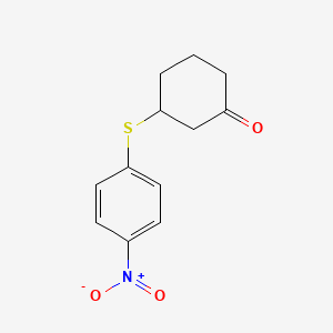 Cyclohexanone, 3-[(4-nitrophenyl)thio]-