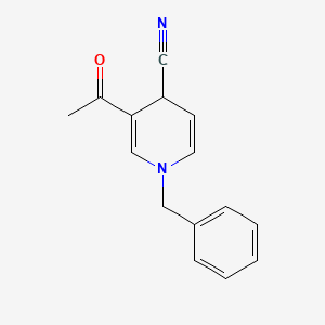 3-acetyl-1-benzyl-4H-pyridine-4-carbonitrile