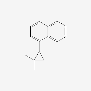 molecular formula C15H16 B14668604 Naphthalene, 1-(2,2-dimethylcyclopropyl)- CAS No. 40237-66-9