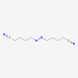 5,5'-[(E)-Diazenediyl]dipentanenitrile