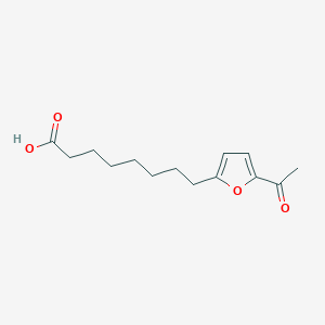 molecular formula C14H20O4 B14668626 8-(5-Acetylfuran-2-yl)octanoic acid CAS No. 38199-52-9