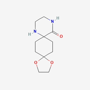 1,4-Dioxa-9,12-diazadispiro[4.2.5.2]pentadecan-13-one