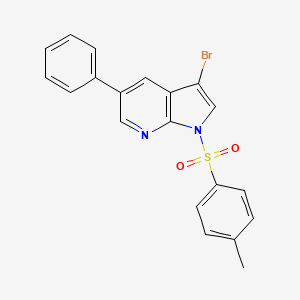 3-bromo-1-[(4-methylphenyl)sulfonyl]-5-phenyl-1H-pyrrolo[2,3-b]pyridine