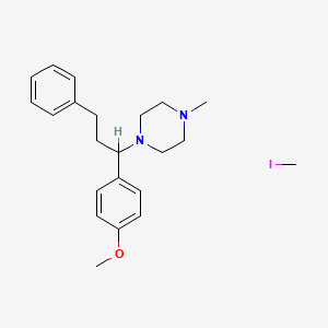 Iodomethane;1-[1-(4-methoxyphenyl)-3-phenylpropyl]-4-methylpiperazine