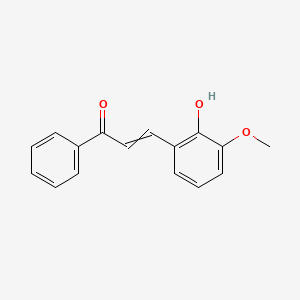 molecular formula C16H14O3 B14668667 3-(2-Hydroxy-3-methoxyphenyl)-1-phenylprop-2-en-1-one CAS No. 50355-55-0